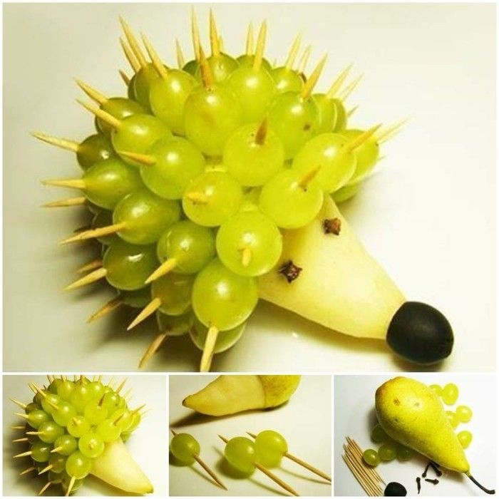 snabbt hantverk idéer-med-päron och druvor