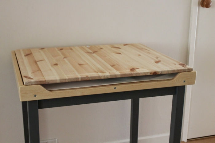 skrivbord platta Wood-modell-utrymmesbesparande-skrivbord