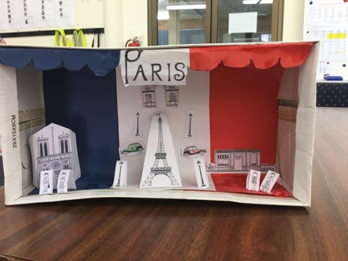 Als de kinderen ervan dromen om naar Parijs te reizen, zullen ze de hoofdstad voor u ontwerpen