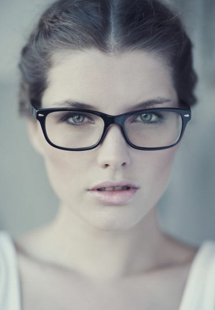 svart nerd briller-uten-stivelse enkle modellen