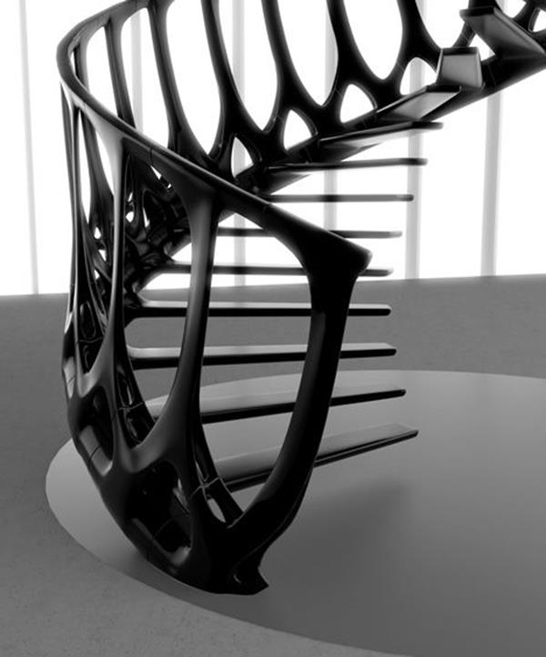 svart-trapp-med-ekstraordinære design Interiør Ideas