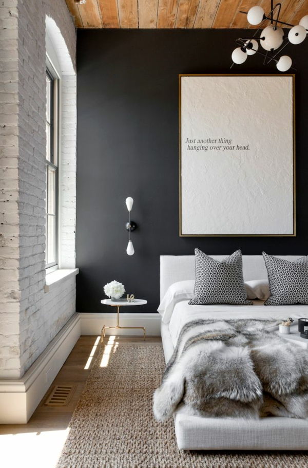 svart-vägg färg-sovrum-anteckningsbok