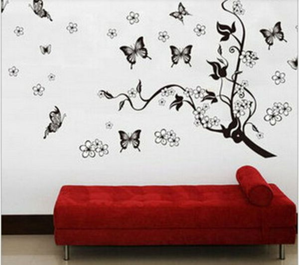 črno-metulj-moderno-wanddeko-za-dnevna soba
