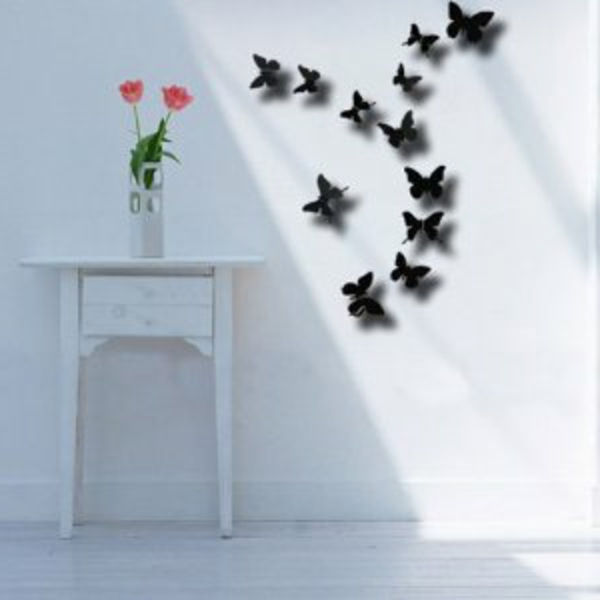 črno-metulj-moderno-stena dizajn