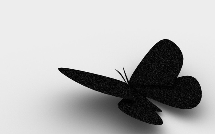 black-modell-butterfly-tinker-vit-bakgrund