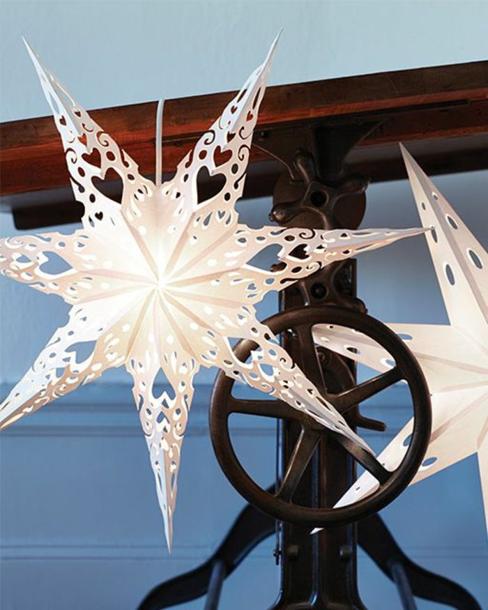 Švédska papier hviezda snehová vločka dekorácie