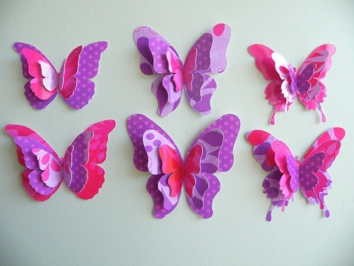sex vackra-hantverks idéer-of-papper-butterfly-tinker