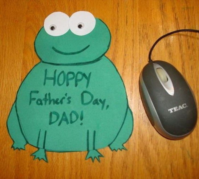 Cadouri foarte creativ-propriu-a făcut pentru tatăl lui zi-Frog-de-hartie