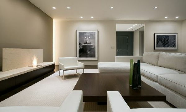 zelo originalne ideje za oblikovanje dnevne sobe v beli barvi