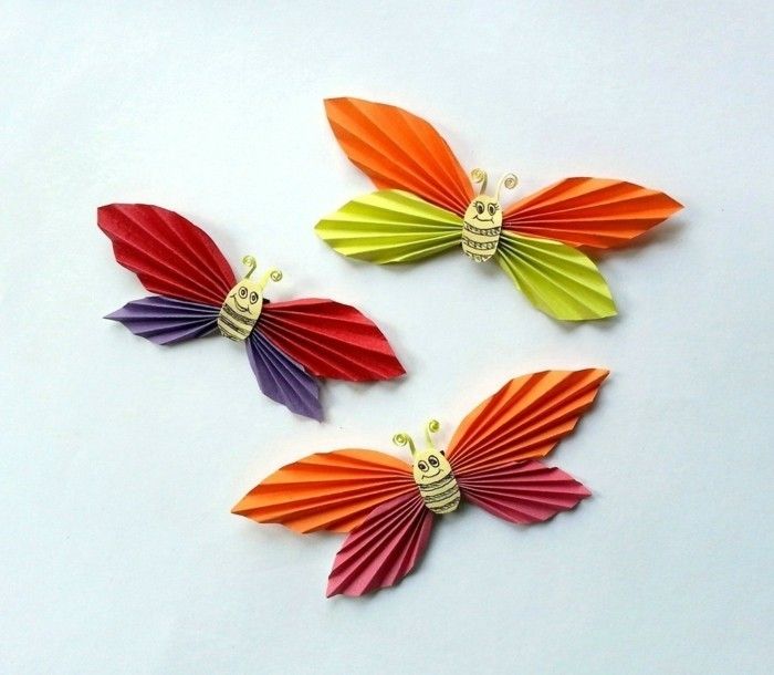 bardzo-nice-kolorowe motyle-craft-idee-z-papieru