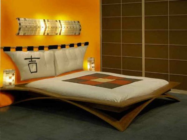 selbstbau nábytok Exotická posteľ