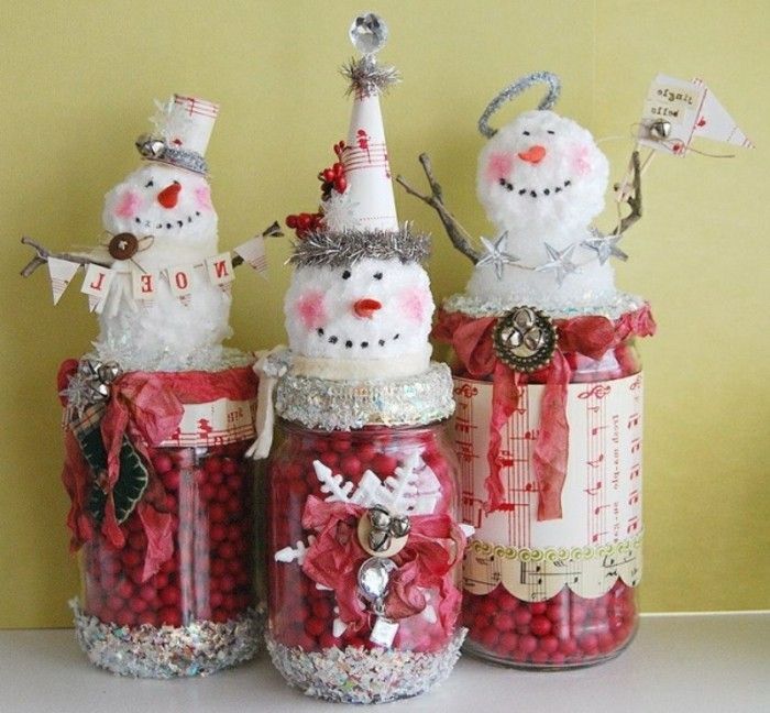 caseiros presentes-de-natal-super-interessante-pequena bonecos de neve