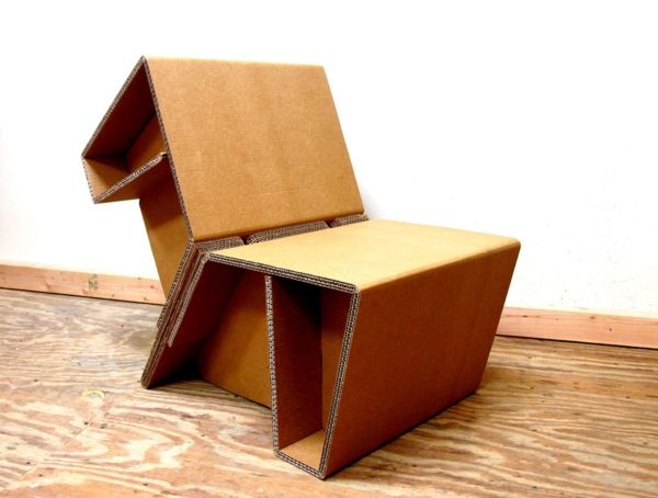fotel - karton-tektury-kartonu meble, kanapa-z-tektury
