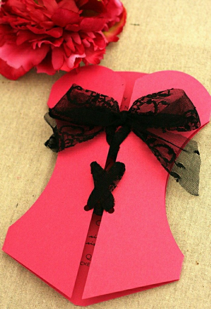 sexy-attraktiv modell bryllup Corset cyclamen farge-svart-belte-peak rød peon