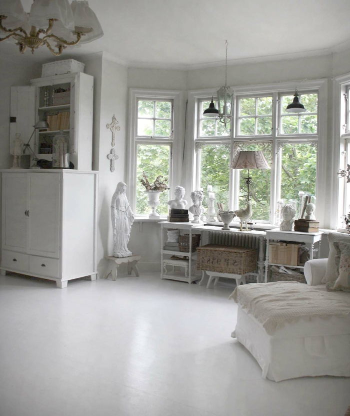 ošumělý-chic tapety white-obývačka