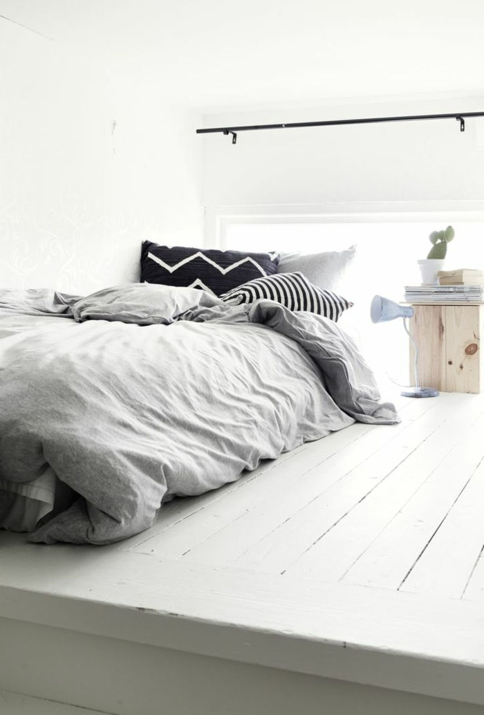 Skandinavijos rinkinys modernus lova dizainas