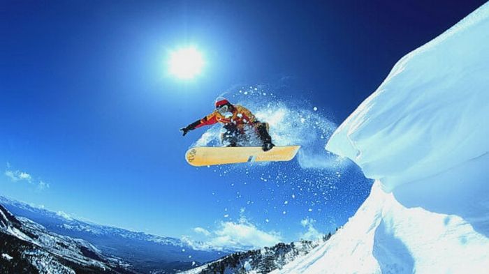 snowboard-wallpaper-the-sun-zdá, nádherná