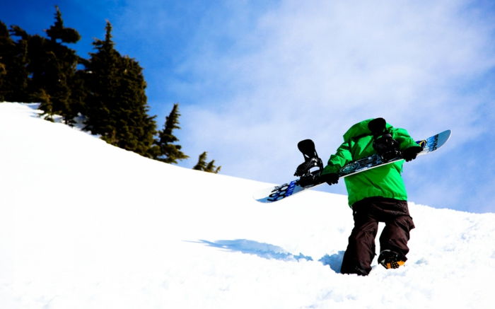 snowboard-wallpaper-zeleno-winterjacke fotografie prima