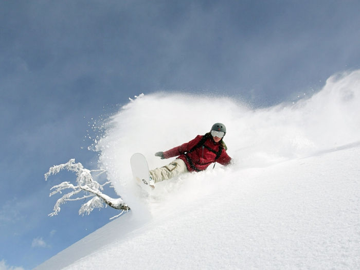 snowboard-tapety-biely foto tkanina