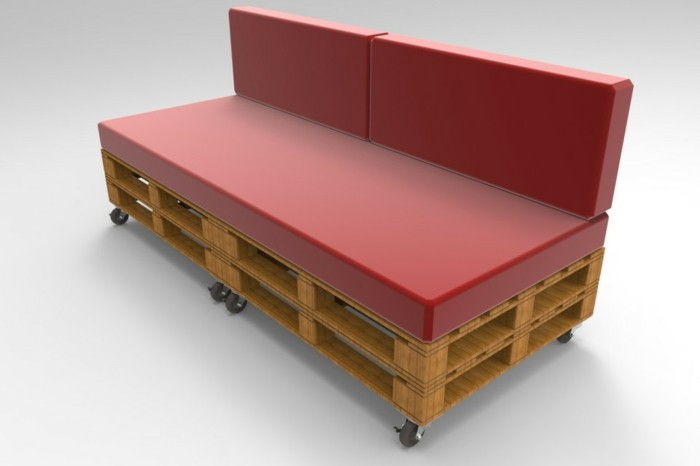 sofa-de-euro pallets-vermelho-cor-white-background