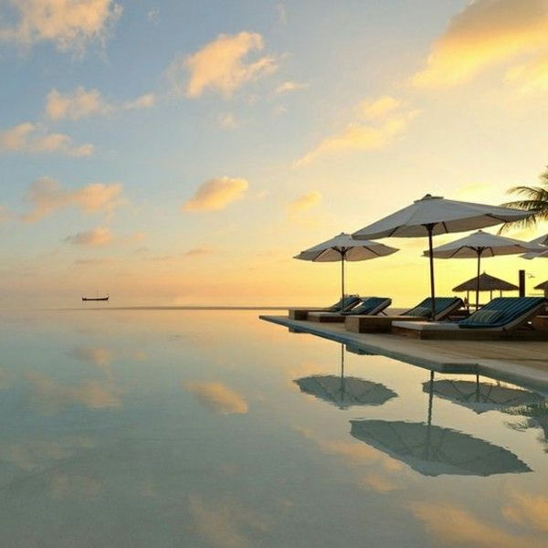 Maldive di viaggio-Travel-idee-per-la-piscina-vacanza-Maldive-Travel-tramonto-