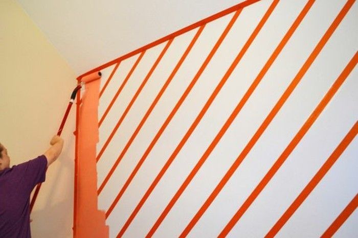 dungă de vopsea cu nepictor roll-vopsea roller-diy-faerblich-wall-forma-portocaliu-alb-color-perete
