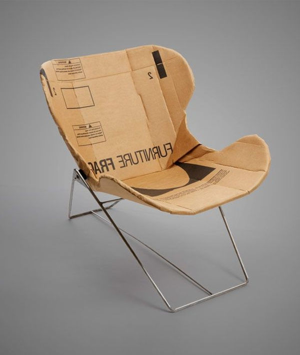 Krzesło-in-kartonu-tektury-kartonu meble, kanapa-z-tektury-like