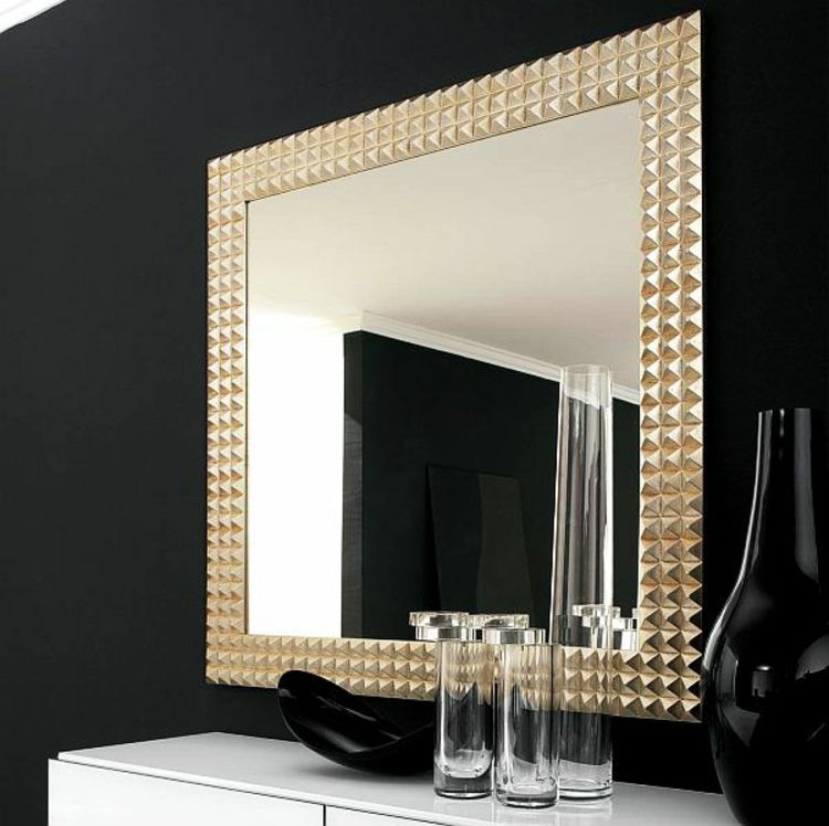 espelho de ouro, especialmente frame-chic-nobre-moderna-elegante-new-romboide