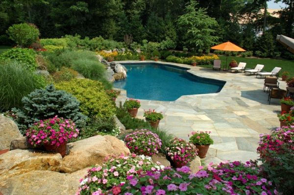 design super piscina idea-per-il-Garden Flowers Pool