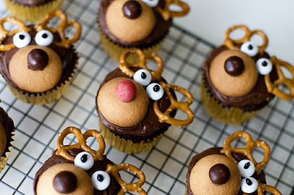 -Super-heerlijke cupcakes-for-Kerst herten heads