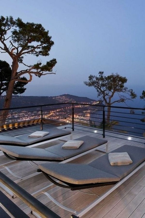 super-moderne_Dachterrassengestaltung-med lounge møbler