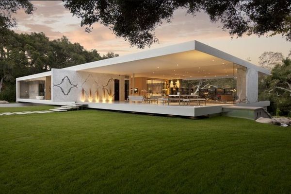 super-moderný dom-design-idea presklené steny