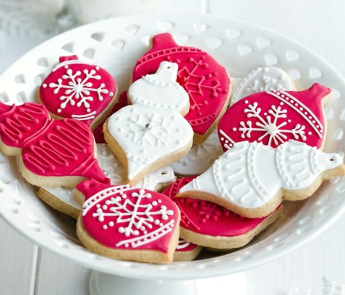 Cookies dekorert med jule tema