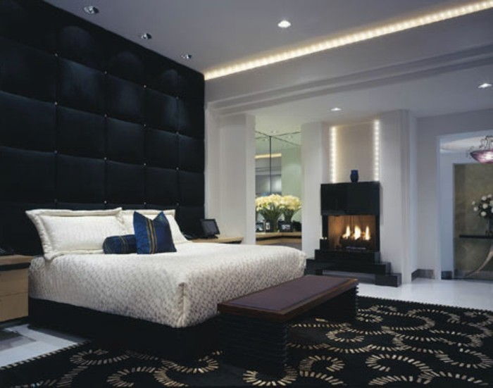 super gražus modelio miegamojo-su-LED apšvietimas