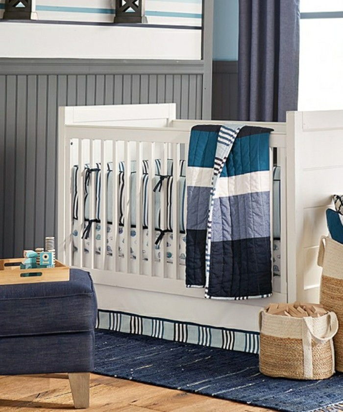 super puikus modelis-babyroom-balta-Cribs pilka Žaliuzės