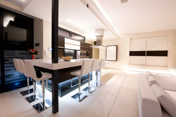 mesa-apartamento de luxo-design-sala de jantar