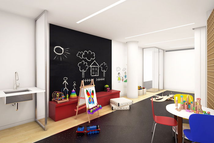 Grupės spalva puikiai tinka vaikų darželio kambaryje, kur mažieji gali sukurti savo stilių