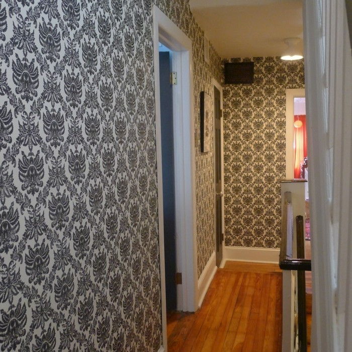 wallpaper-korridor-idéer-of-last-trender-in-black-färg
