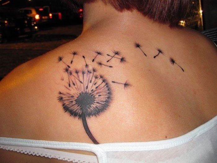 tatuaj pe umar, motive florale tatuaj