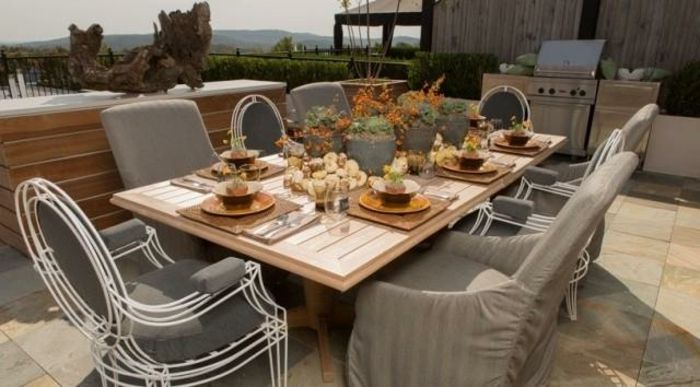 terase-oblikovanje možnosti enkrat model sive-stoli
