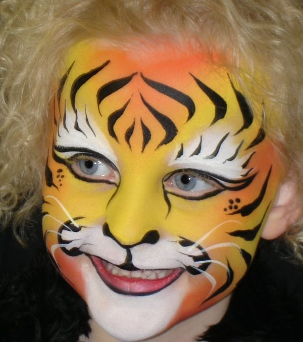 tigre maquiagem para meninas