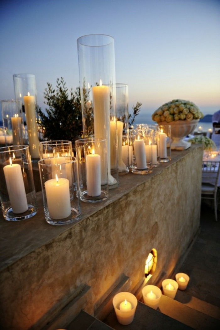 Tischdeko per sommerpartry schitterende romantische atmosfeer