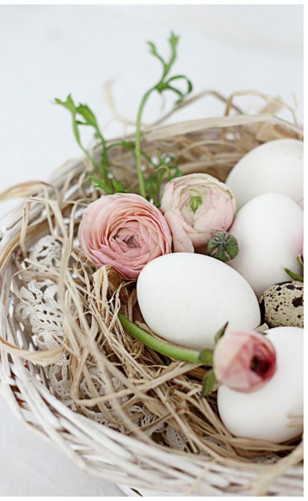 tischdeko-už-pavasario-idėjos-už-Velykų kiaušiniai-tischdekoration