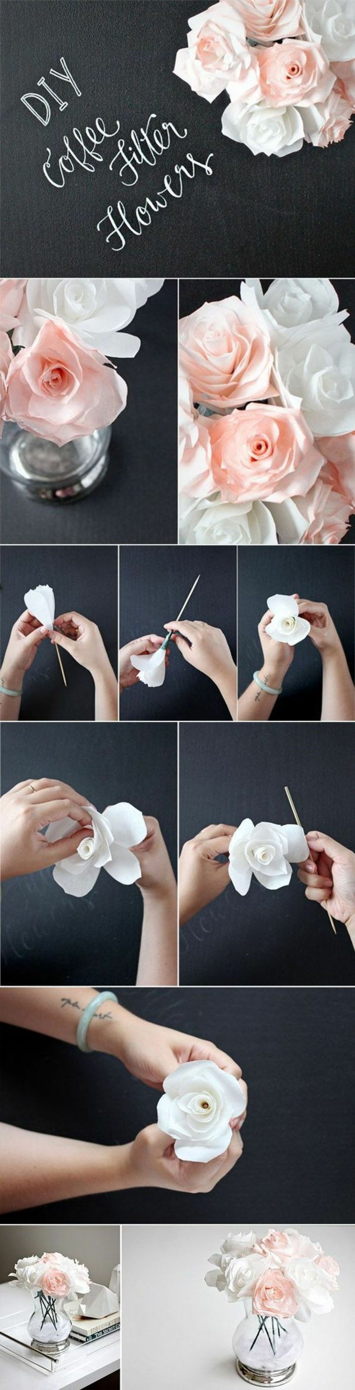 urobiť sklenú váhu, papierové ruže, papierové kvety sami