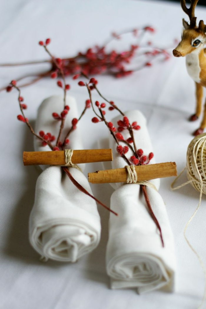 tischdekoration-vestuvių graži-tischdeko cinamono apdaila