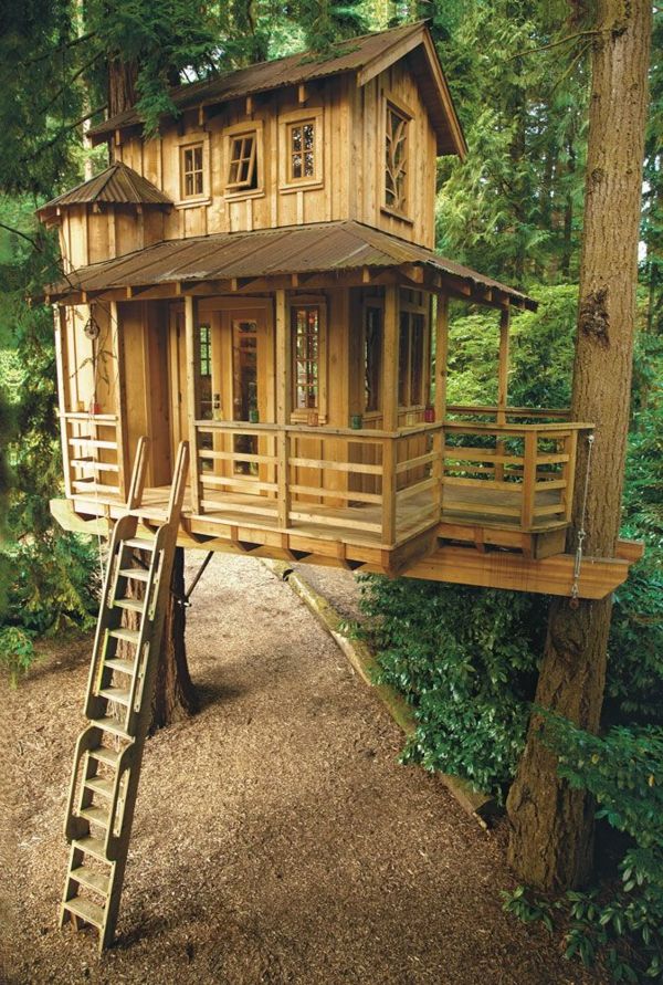 Puiki idėja Treehouses-im_Wald-