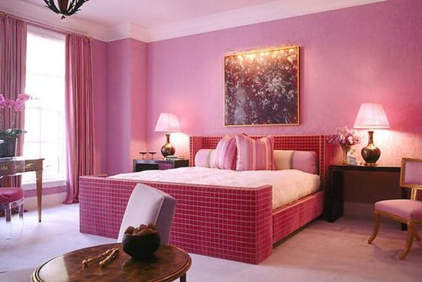 --tolles dizajnu spálne v ružovej