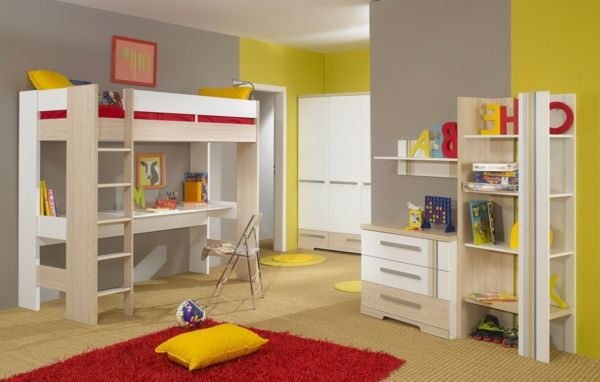 veľké spálne mládež pôdne postele-s-super-pekným dizajnom designu Detská izba