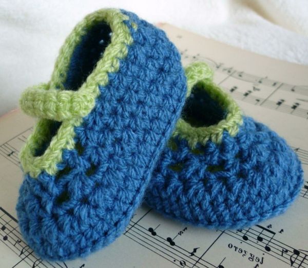 sapatos-grande-ideias-para-crochet-verde-azul grande-design-crochet-bebê