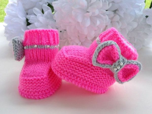 puikus dizainas-nėrimo-kūdikių bateliai-labai-idėjos-už-nėrimo-in-rožinė